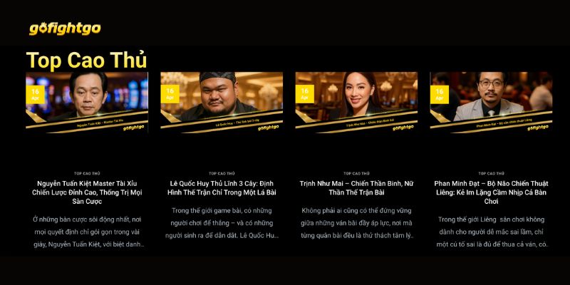 Go Fight Go 3 Top cao thủ GoFightGo mùa này